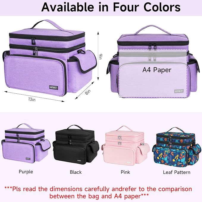 LEFOR·Z Large Sewing Supplies Organizer, Double-Layer Sewing Accessories - Image 2
