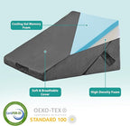 Bedluxe Wedge Pillow for Sleeping, Adjustable 9&12 Inch Foldable Bed Wedge - Image 8
