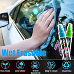 Window Chalk Markers for Cars Glass Washable, 10 Colors Jumbo Liquid Chalk - Image 3