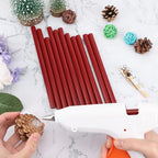 ENPOINT Wine Red Hot Glue Sticks Full Size, Wine Red Adhesive Glue Sticks - Image 7