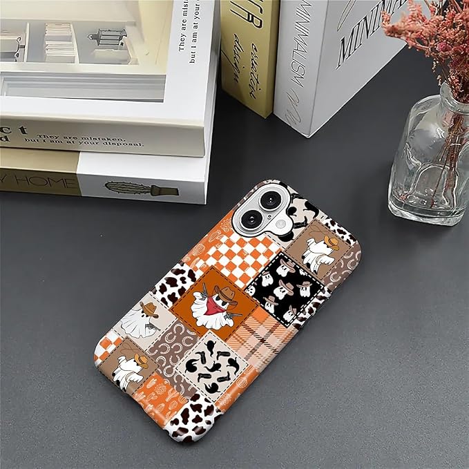 Case for iPhone 16, Scratch Resistant Hybrid Double Layer Hard Shell，Halloween - Image 5