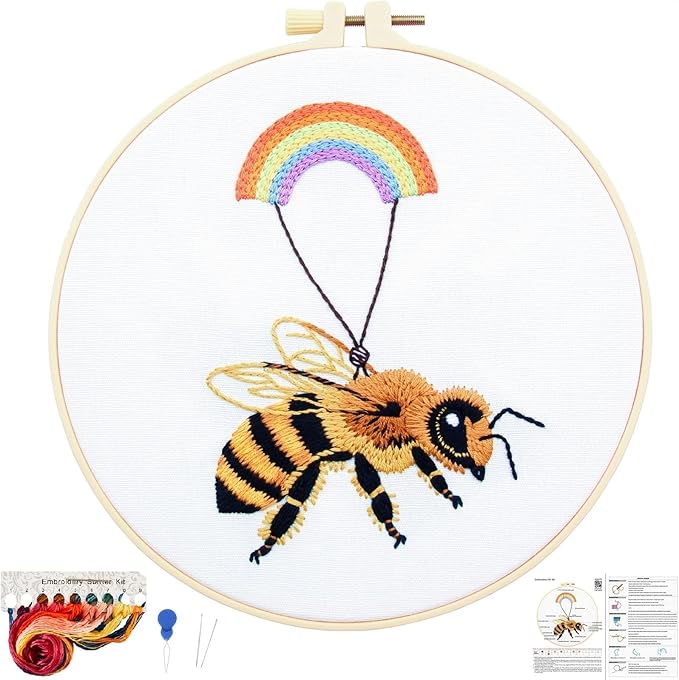 Crafmanoe Cute Bees Embroidery Kits by Unknown