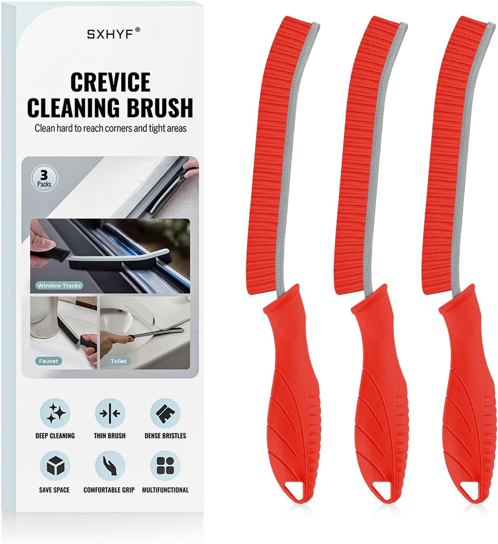 SXhyf Cleaning Brush - Hard Bristle Crevice Cleaning Brush, Multifunctional Gap Scrub Brush, Kitchen Essentials, Bathroom Cleaner Tools for Household Use, Home, Window, Toilet, Stove