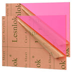 Fluorescent red Acrylic Sheets 1/8 inch Thick 3mm 2 Pack 12 x 16 Clear by Lesnlok