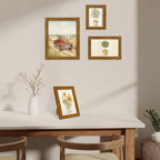 puthiac 5x7 Rustic Farmhouse Picture Frame, Honey Oak, 1 Pack | Distressed MDF - Image 7
