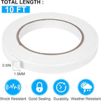 ToLanbbt Double Sided Foam Tape 0.5In x 10FT, Mounting Tape Heavy Duty - Image 2