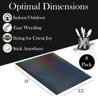 Black Metallic Vinyl Holographic & Oil Slick Vinyl Permanent - Image 2