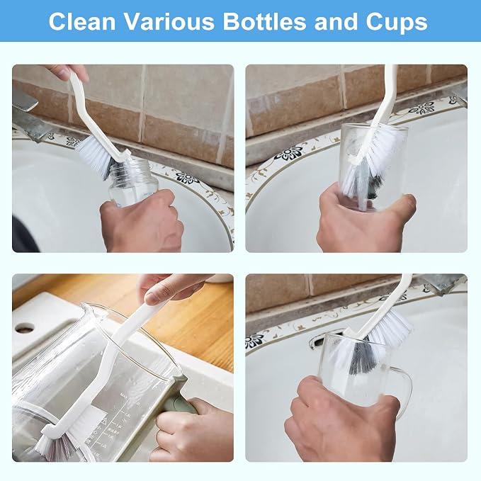 Dfacio 11Pcs Crevice Cleaning Brush Set, Hard Bristle Cleaning Supplies - Image 5