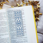 FREEBLOSS 6 Set Bohemian Pattern Cross Stitch Bookmark Kit Stamped Cross Stitch - Image 5