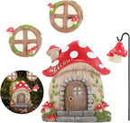 Miniature Fairy Garden Accessories Christmas Decorations Mushroom Fairy Door by Jauay