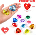 Niceup 56pcs Heart and Diamond Diving Gems 1.57in Tressure Box Easter Egg - Image 2