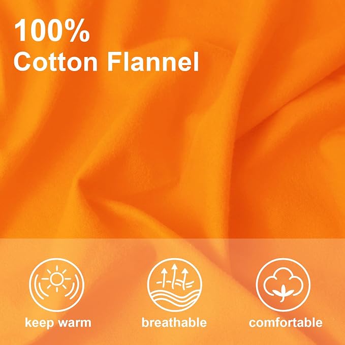 59”W Cotton Flannel Fabric, Super Soft 150GSM, Medium Weight Solid Arts & - Image 4