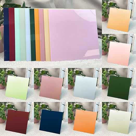 Acrylic Sheets 10 Pcs 8x8 200x200mm Pastel Plexiglass Sheets 1/8 inch Thick - Image 2