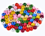 AD Beads Wood Spacer Loose Wooden Craft Beads Big Hole Beads Assorted by ADBeads