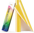 HTVRONT Yellow Glitter HTV Heat Transfer Vinyl Rolls by HTVRONT