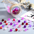 DUQGUHO 8mm Pink Purple and Red Beads - Image 2