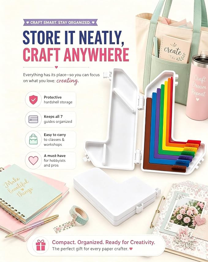 7pcs Paper Crafting Alignment Guides - Image 3