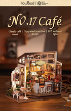 Rowood Coffee Miniature House Kit, Mother's Day DIY Miniature Dollhouse Kits - Image 2