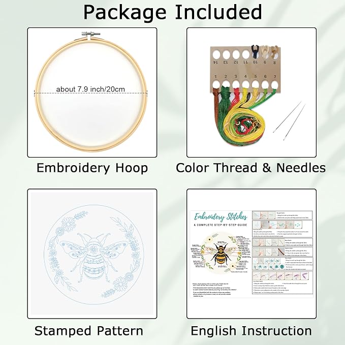 Louise Maelys Bee Embroidery Kit - Image 2