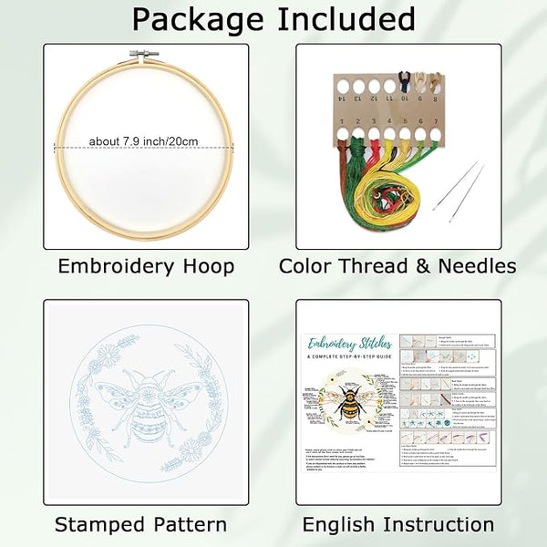 Louise Maelys Bee Embroidery Kit - Image 2