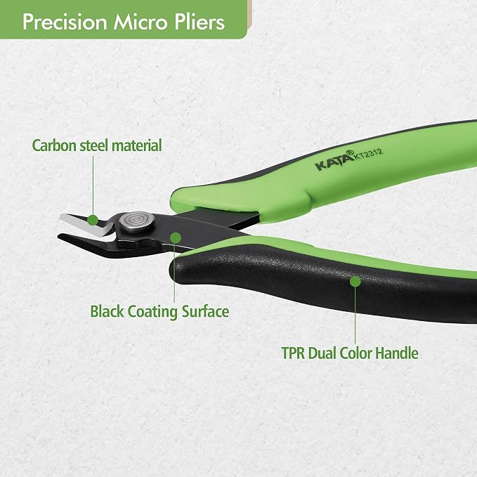 KATA Mini Flush Cutters, 5 Inch Precision Wire Cutter Plier - Image 6
