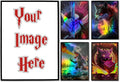 Custom Holographic Card Sleeves, Laser Flashing Shiny Design, Make Your Own by VEHASAYO