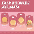 Cymbana Kids Sewing Kit, DIY Food Felt Plush Donuts, Ice Cream Kids Crafts | - Image 4