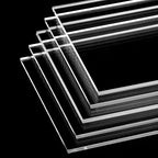 QWORK Clear Acrylic Sheets 10 Pack, Laser Cut Clean Edges, Cast Acrylic Board - Image 5