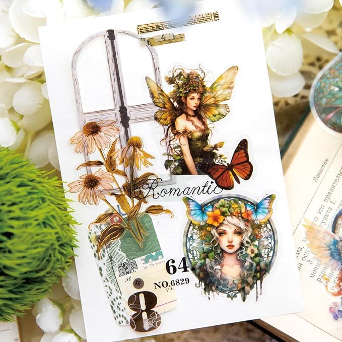 Yoksas Fantasy Butterfly Fairy Scrapbook Stickers - Image 6