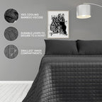 YnM Weighted Blanket, Cooling Bamboo Viscose, Smallest Compartments - Image 5
