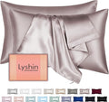 Silk Pillow Cases 2 Pack King Size by LYSHINSILKPILLOWCASES