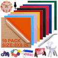 Acrylic Sheets Bulk, MAPRIAL 10Pcs 8 x 8 x 1/8" Thick Opaque Colored Cast by MAPRIAL