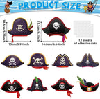 gisgfim 80Pcs Pirate Cutouts Adventure Decorations Bulletin Board Skull Hat - Image 2
