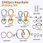 Gootaimi 1042PCS Keychain Making Kit, - Image 2