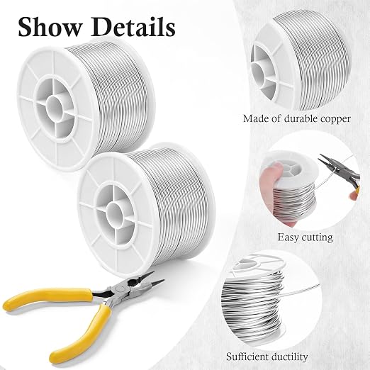 Mudder 1 Rolls Silver 12 Gauge Wire - Image 3
