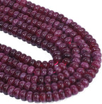 Songxi 5x8mm Natural Red Garnet Stone Rondelle Beads, Gemstone - Image 6