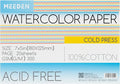 MEEDEN Watercolor Paper Block, 100% Cotton Watercolor Paper Pad of 20 Sheets by MEEDEN