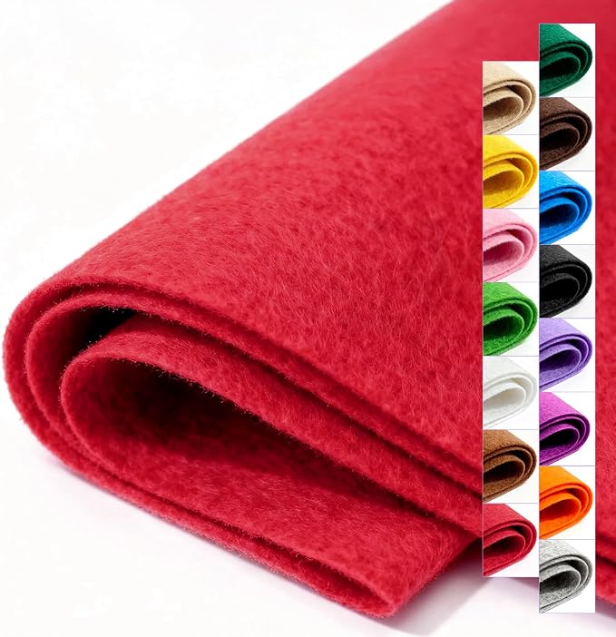 Felt Fabric 36'' X 36'' Large Felt Sheets Stiff Craft Felt by The Yard by FEIYAUMI
