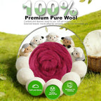 Wool Roving-3.5oz Needle Felting Wool, Soft Multi-Color Wool Fiber, Perfect - Image 5