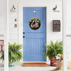 10Pcs 12 Inch Wood Circles for Crafts, Unfinished Wood Blank Wooden Door Hanger - Image 6