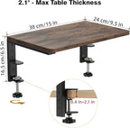 Desk Extender, 15-inch Clamp-On Desk Shelf, Height-Adjustable Desktop Shelf - Image 2