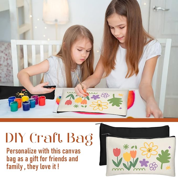 Legigo Blank Canvas Bag Zipper Pouch Makeup Bags Bulk - Image 7