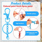 64 Pcs Colorful Swivel Snap Hook - Image 2