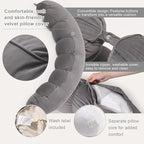 Peallow – Long Round Body Pillow - Image 4