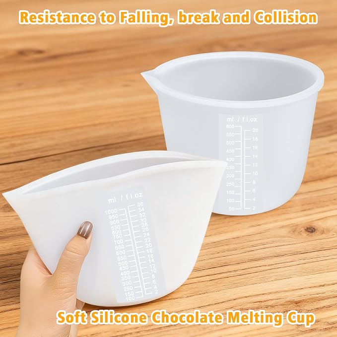 Palksky Silicone Cups for Melting Chocolate, Chocolate Melting Pot for Dipping - Image 5