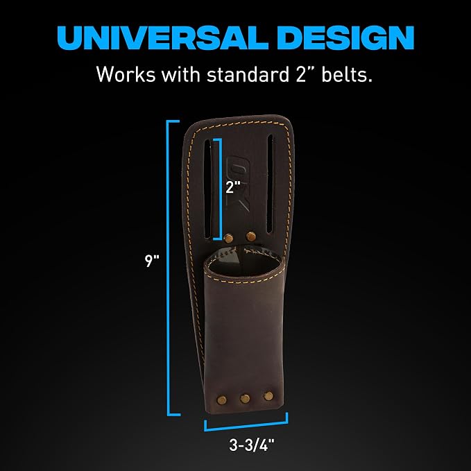 OX Tools Leather Tool Holsters & Pouches – Hammer, Tape Measure, Utility & - Image 2
