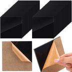 Suzile 50 Pcs Acrylic Sheet 3.9 x 3.9 in Acrylic Sheets 1/8 Thick Cut to Size by Suzile