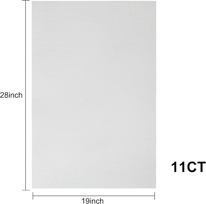Aida Cloth 11 Count Cross Stitch Fabric, 19×28inch | 100% Cotton Precut Fabric - Image 2