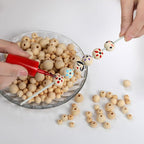 280pcs Wooden Beads for Crafts 5 Sizes Unfinished Wood Bead Bulk 8mm, 16mm - Image 4