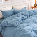 NEXHOME PRO Duvet Cover Set Kids Twin Size Linen Look Textured Organic Natural by NEXHOMEPRO